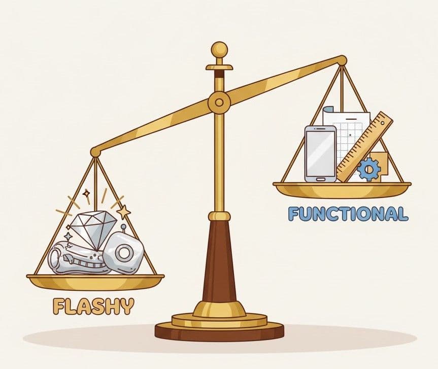 A balance scale illustration