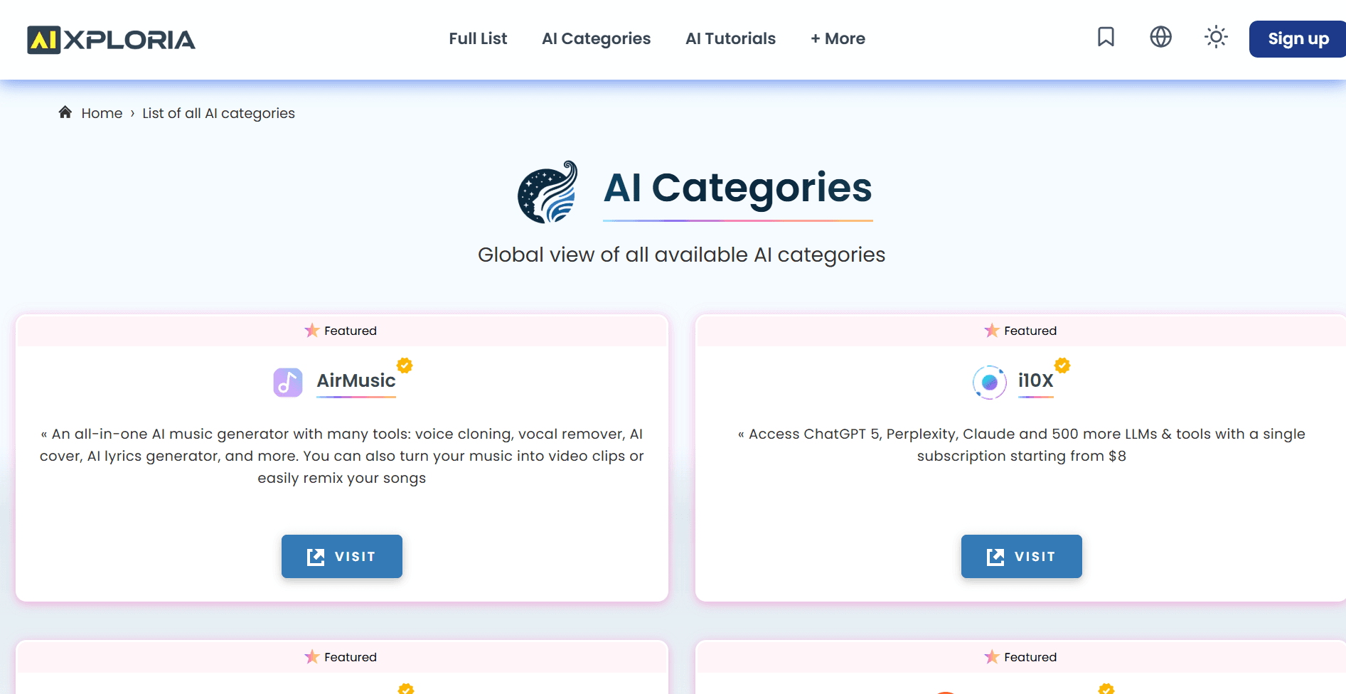 AI Categories