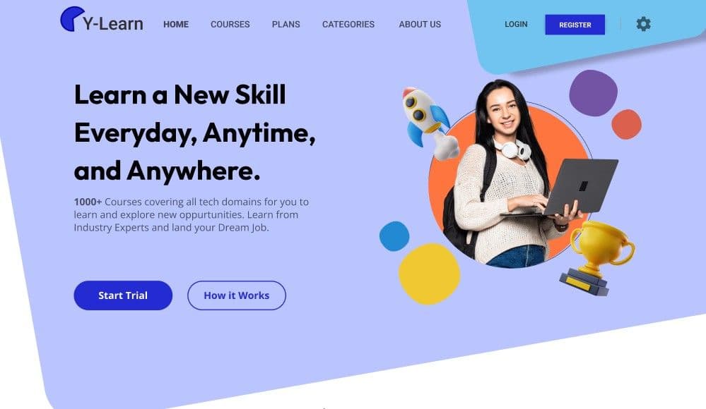 How We Designed a Seamless E-Learning Experience for Y-Learn with Engaging UI/UX