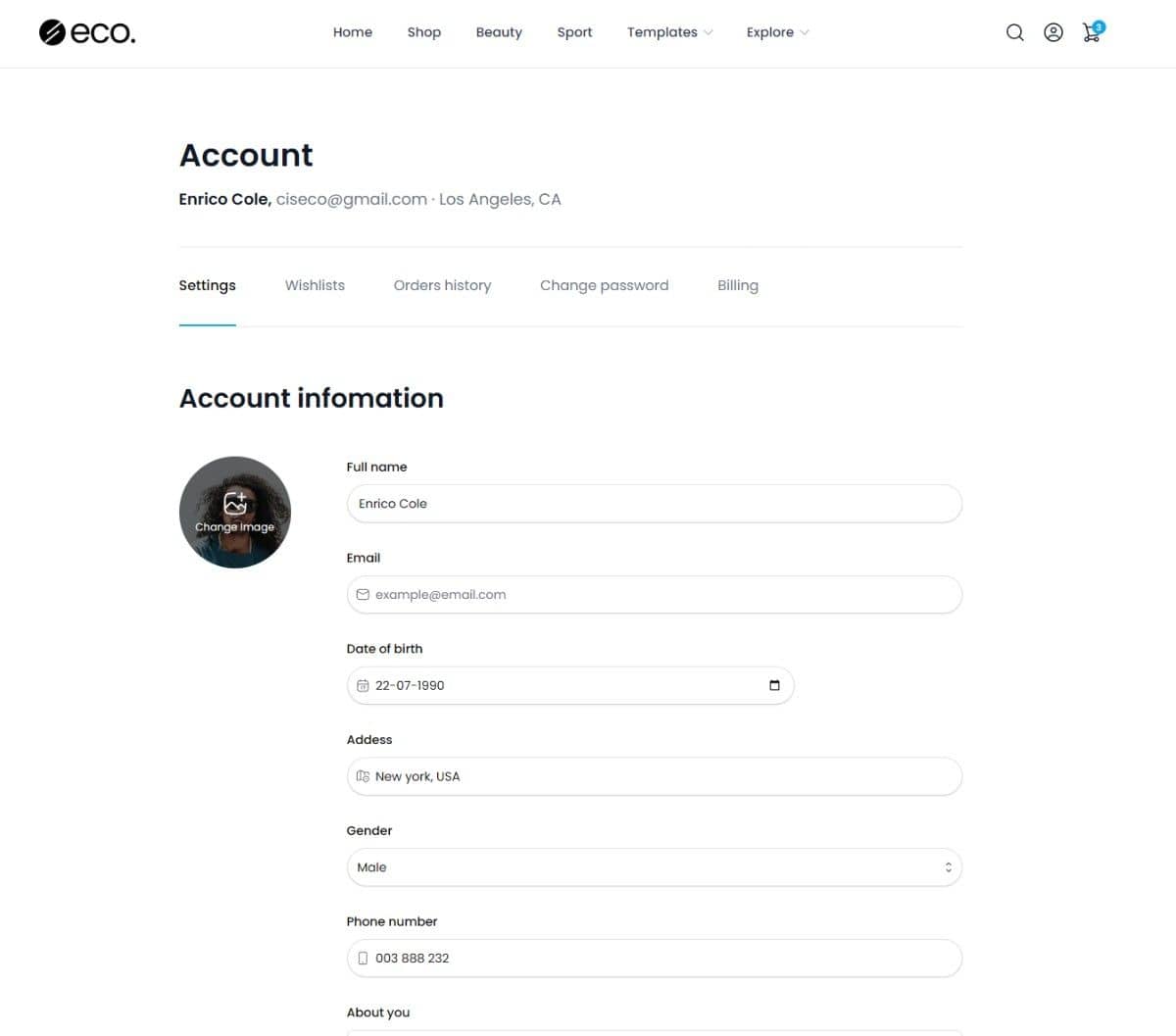 Account Settings
