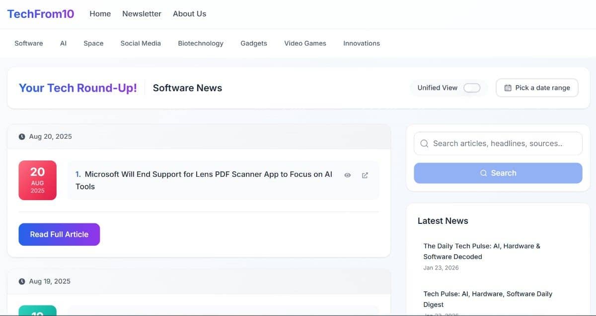 Software Categories